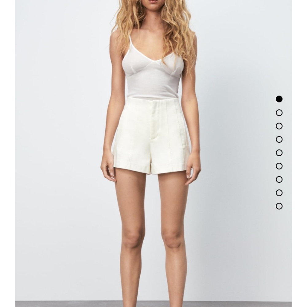 NWT zara topstitched shorts size small